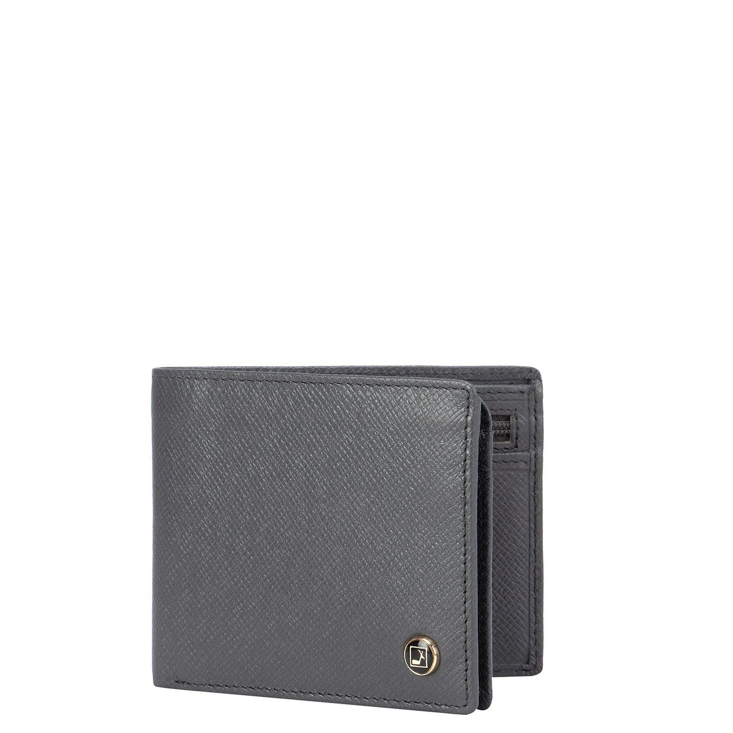 Grey Franzy Bifold Wallet With Flap