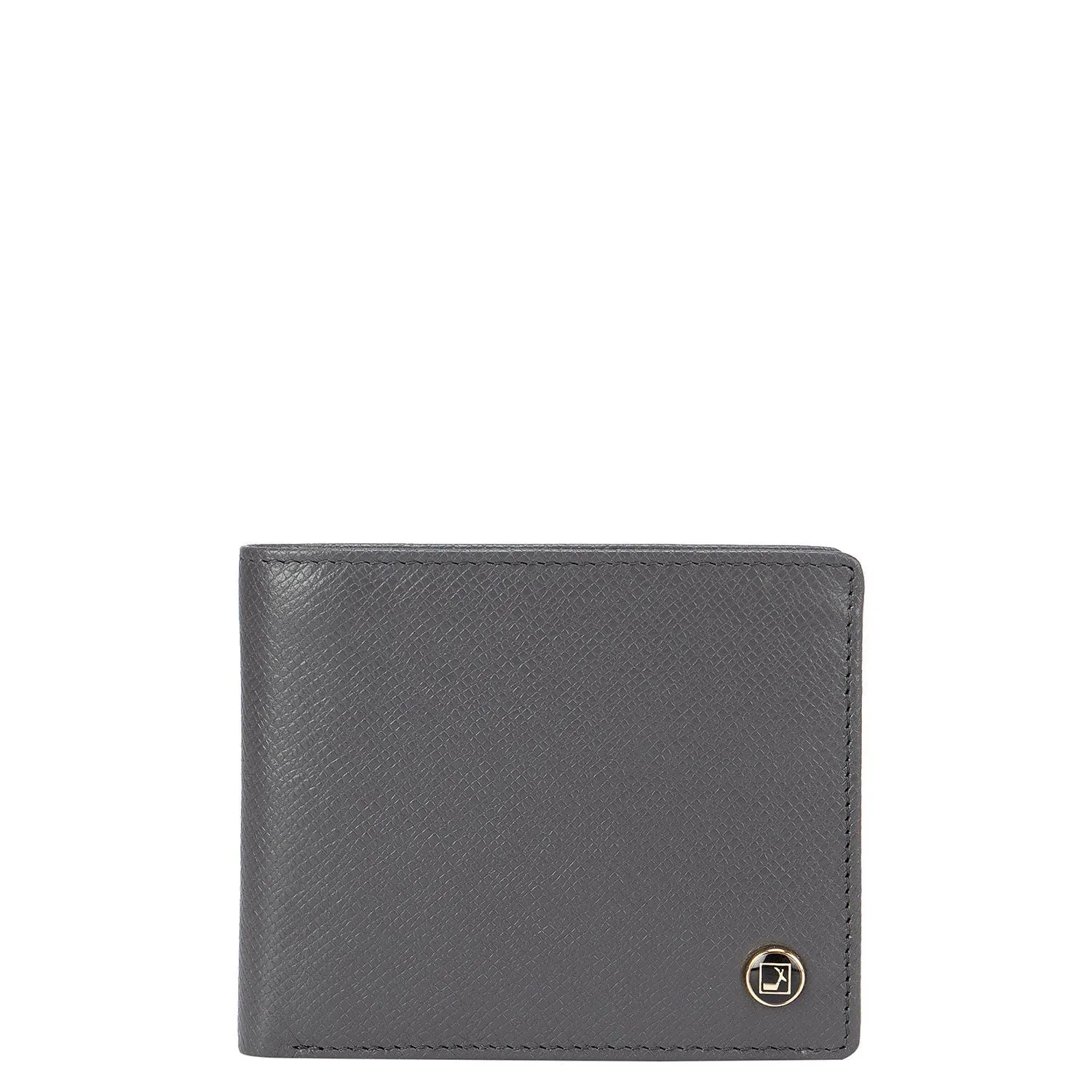 Grey Franzy Bifold Wallet With Flap