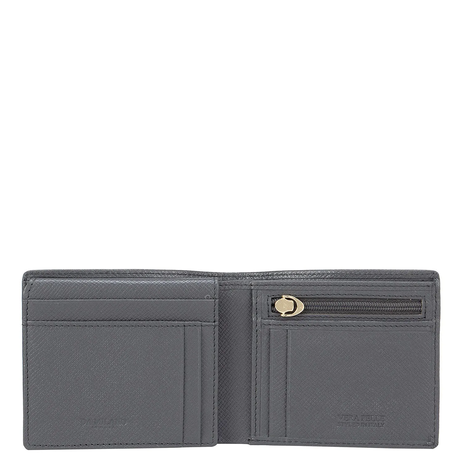 Grey Franzy Bifold Wallet With Flap