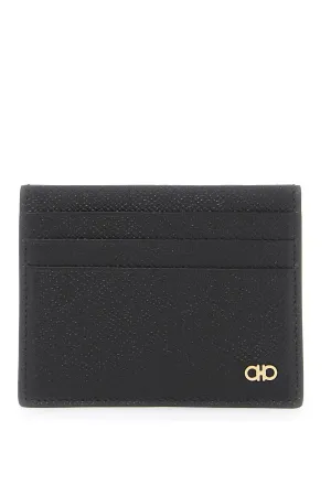 hammered leather card holder with ganc