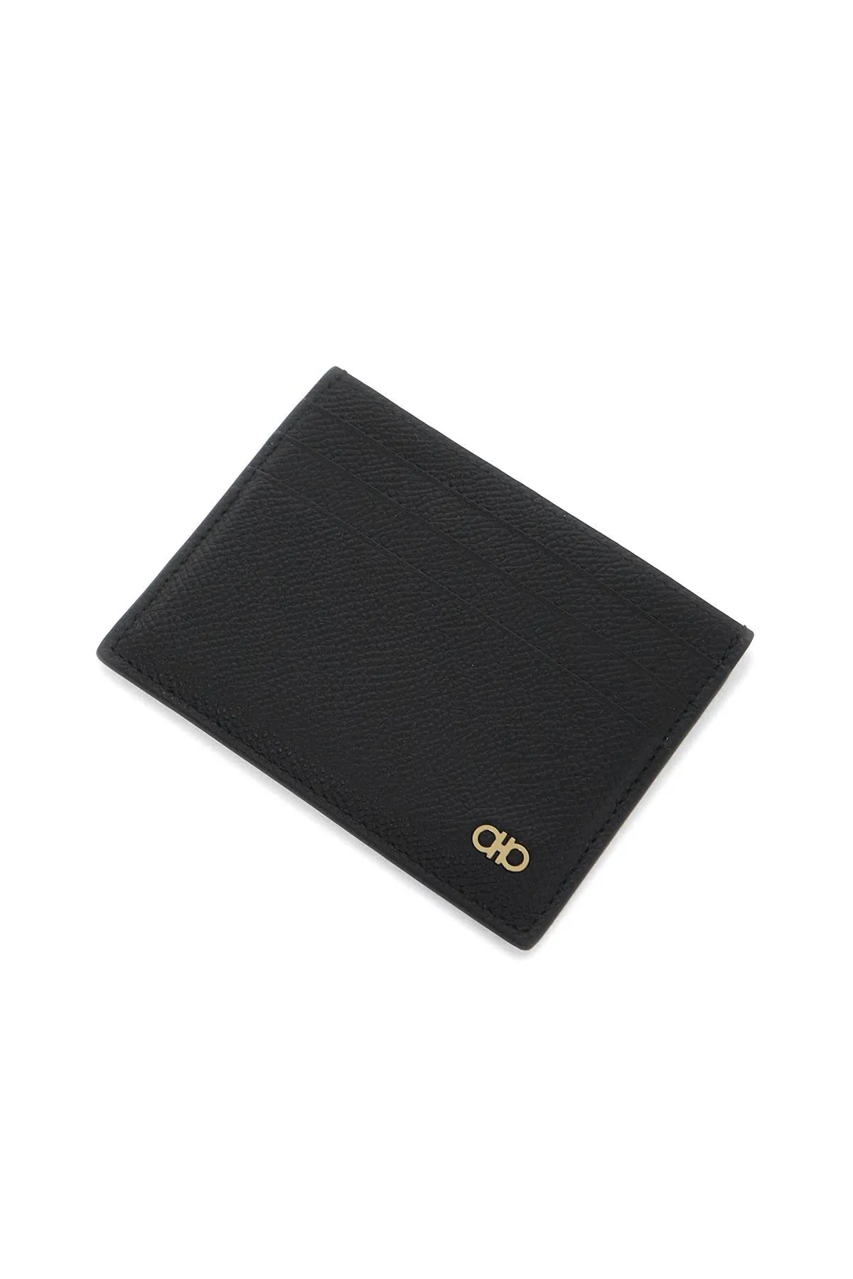 hammered leather card holder with ganc