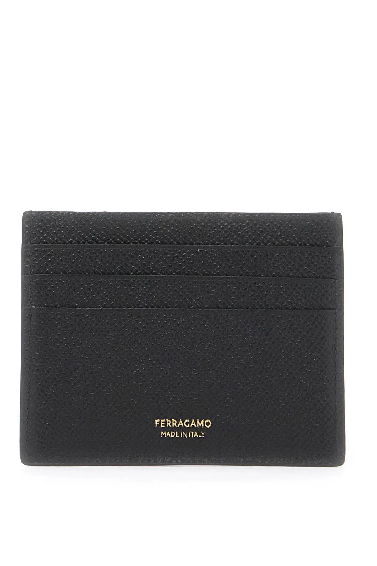 hammered leather card holder with ganc
