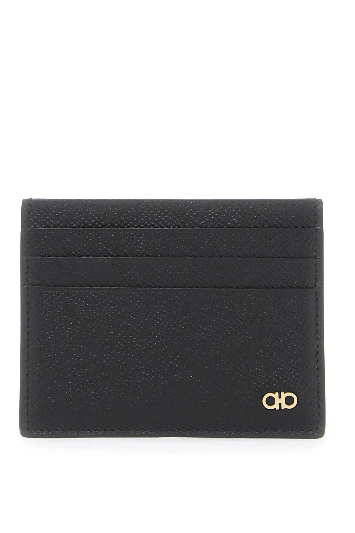 hammered leather card holder with ganc