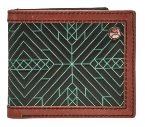 Hooey Men's Bi-Fold Wallet RBF002-BKBR