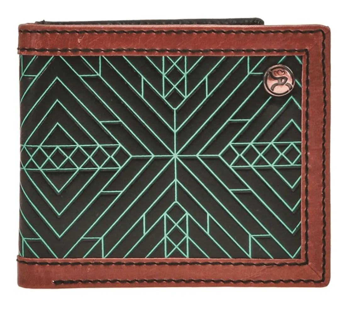 Hooey Men's Bi-Fold Wallet RBF002-BKBR