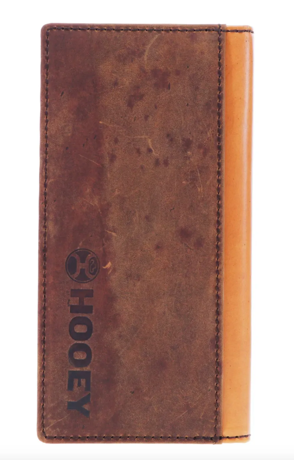 Hooey Men's "Phoenix" Hand-Tooled Feather Tan Leather Rodeo Wallet HW026-TNBK
