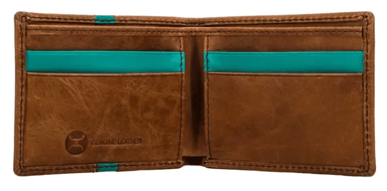 Hooey Men's Tonkawa Aztec Front Pocket Bifold Wallet HFBF006TNTQ
