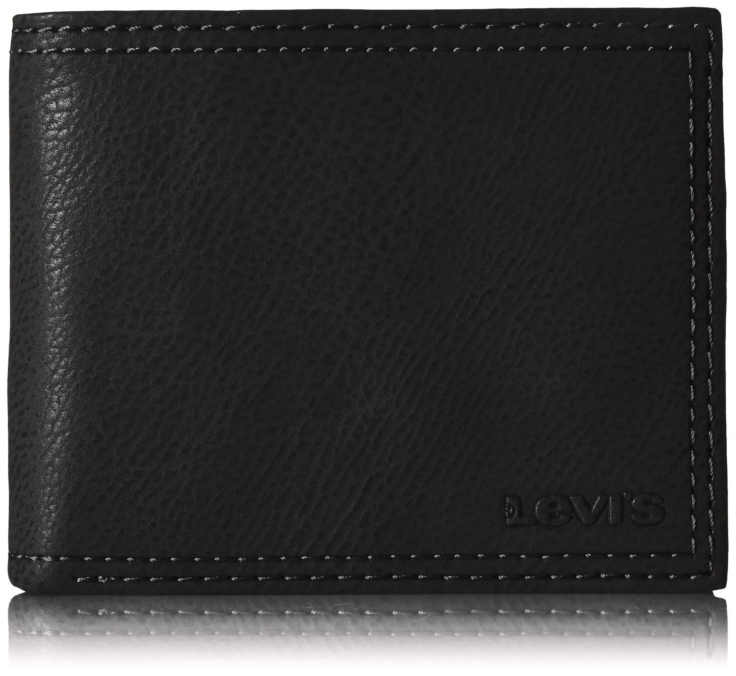 Levi's Men's Extra Capacity Leather Slimfold Wallet