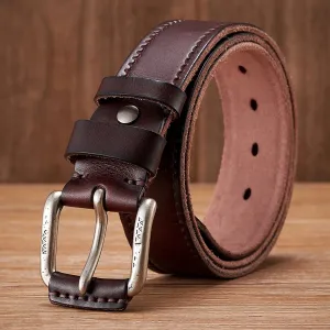 Luxury Cowhide Leather Belt for Men