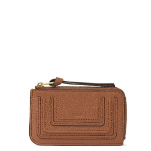 Marcie Zip Card Pouch, Tan