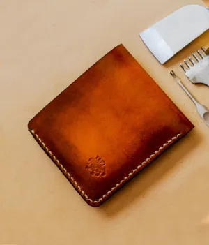 Mens Bifold Wallet, Leather Handmade