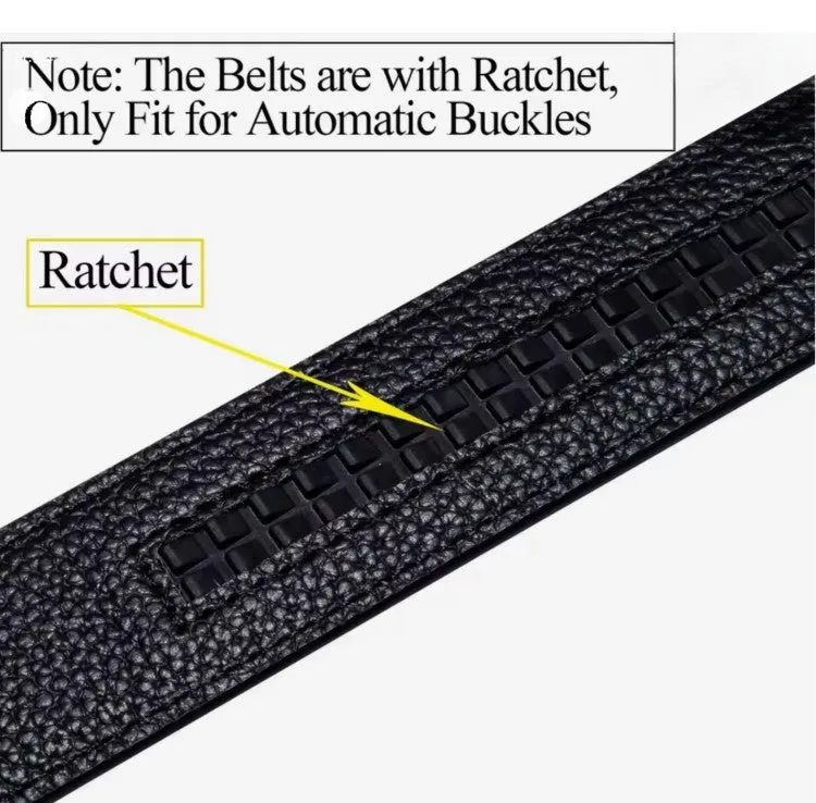 Mens Blue Patern Leather Belt with Automatic Bull's Head Clasp