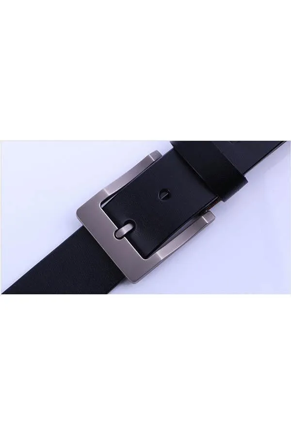 Men's Casual Leather Belt Bussiness Buckle Belt for Jeans