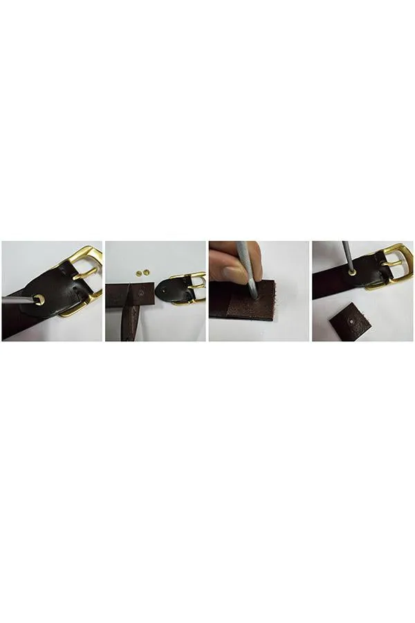 Men's Casual Leather Belt Bussiness Buckle Belt for Jeans