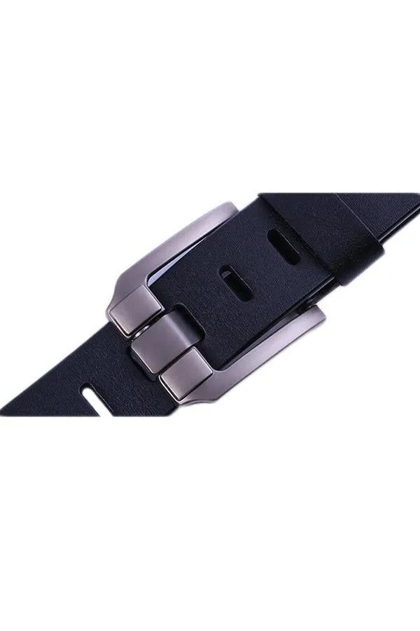 Men's Casual Leather Belt Bussiness Buckle Belt for Jeans