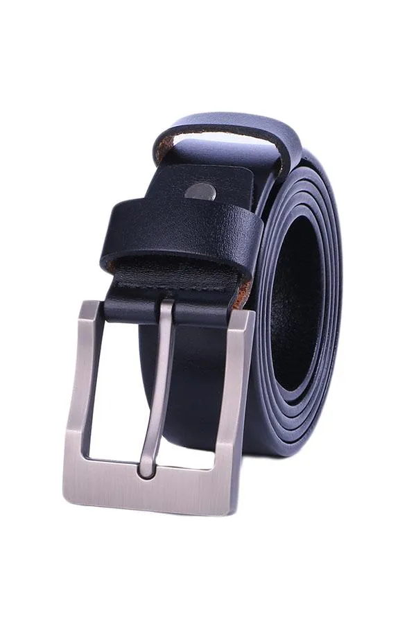 Men's Casual Leather Belt Bussiness Buckle Belt for Jeans