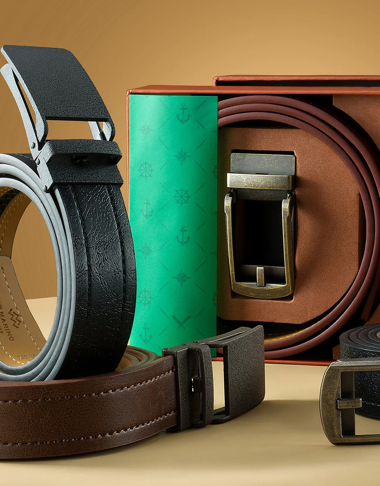 Men's Matte Vintage Linxx Ratchet Belt