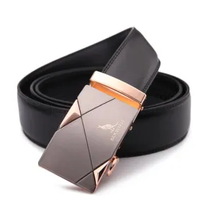 Men's "Presidential" Belt - Automatic Buckle & 100% Genuine Leather