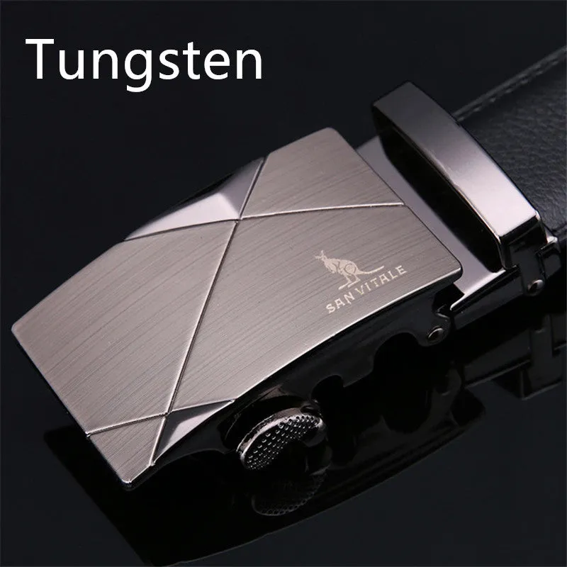 Men's "Presidential" Belt - Automatic Buckle & 100% Genuine Leather