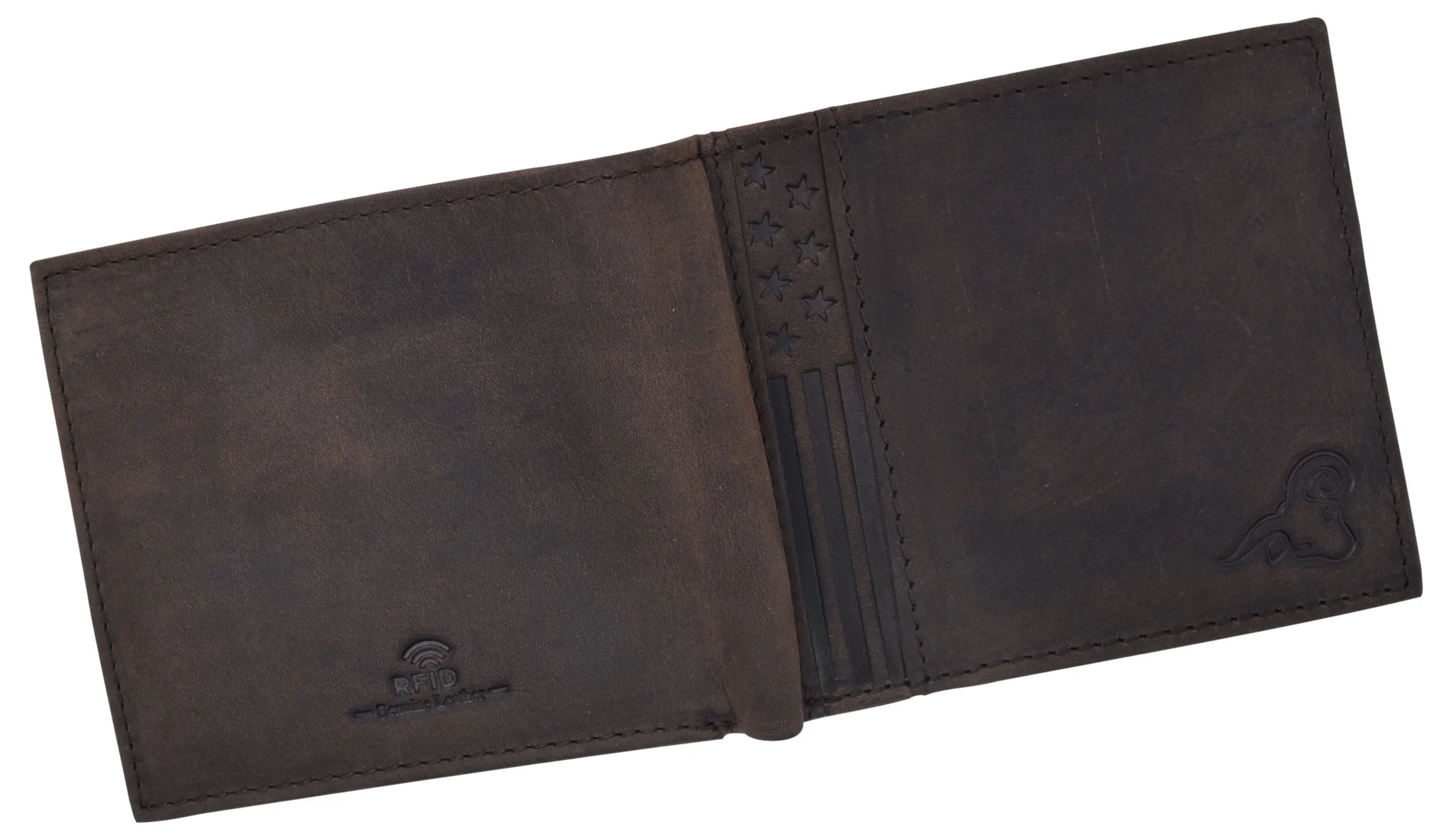 Mens Slim Bifold Wallet RFID Blocking Front Pocket Wallets for Men USA Stars & Stripes Minimalist RFID61T60HU