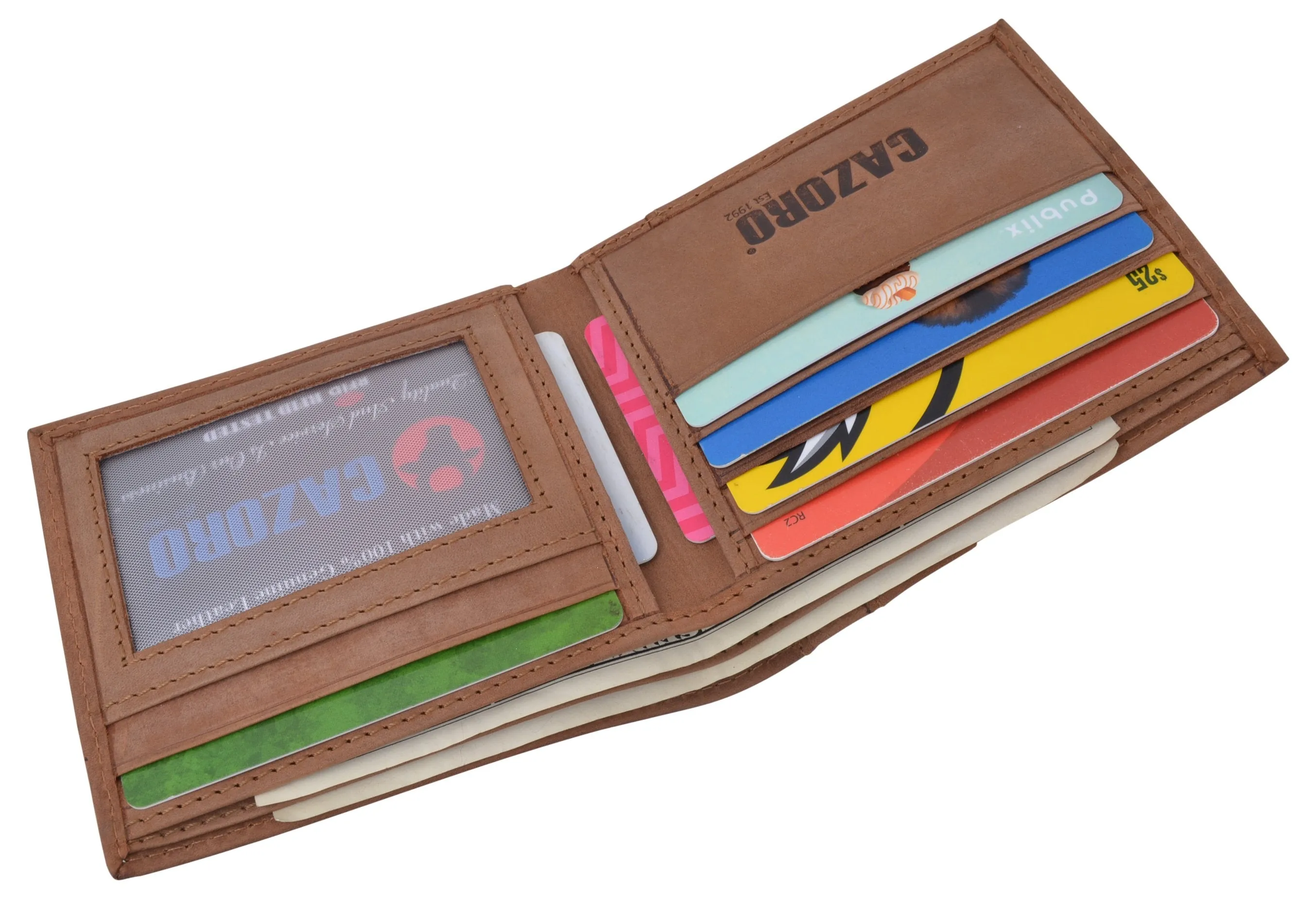 Mens Slim Bifold Wallet RFID Blocking Front Pocket Wallets for Men USA Stars & Stripes Minimalist RFID61T60HU