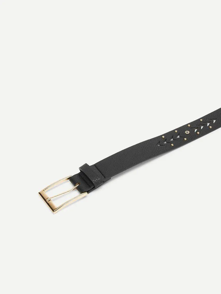 Metal Buckle Hollow Out Belt