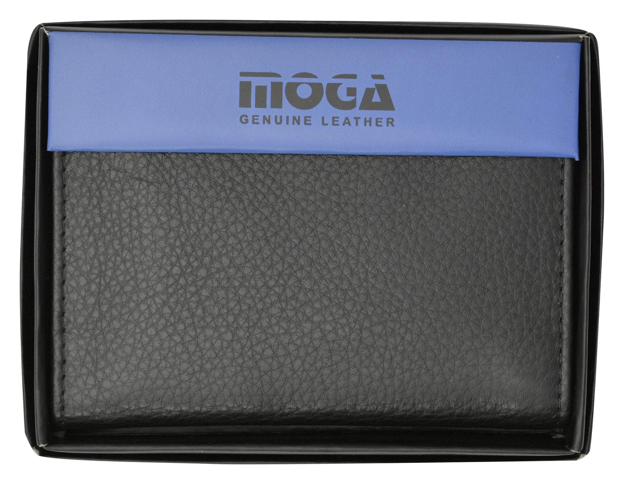 Moga Handmade Leather L Shape Bifold ID Card Holder Wallet  90139