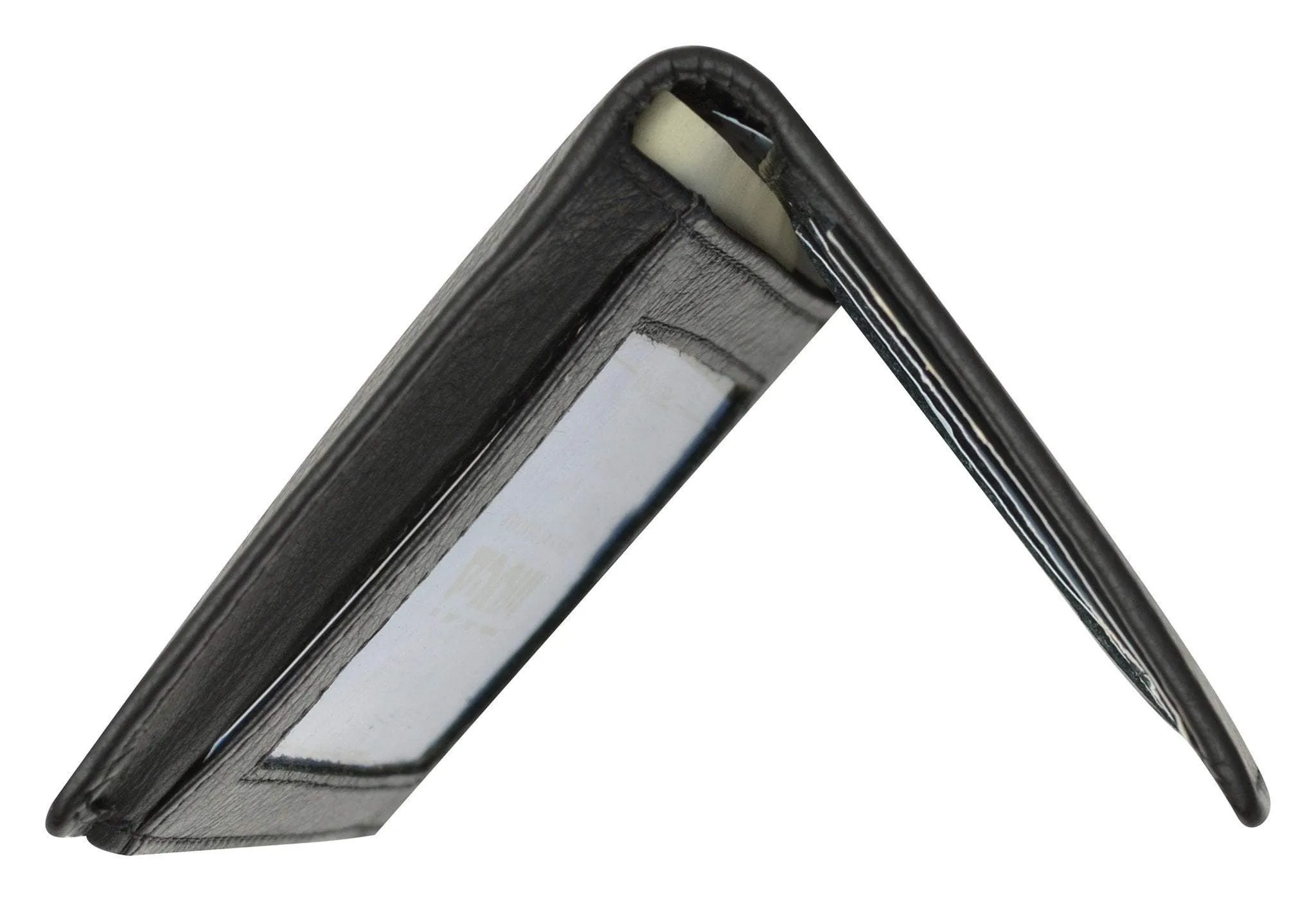 Moga Handmade Leather L Shape Bifold ID Card Holder Wallet  90139