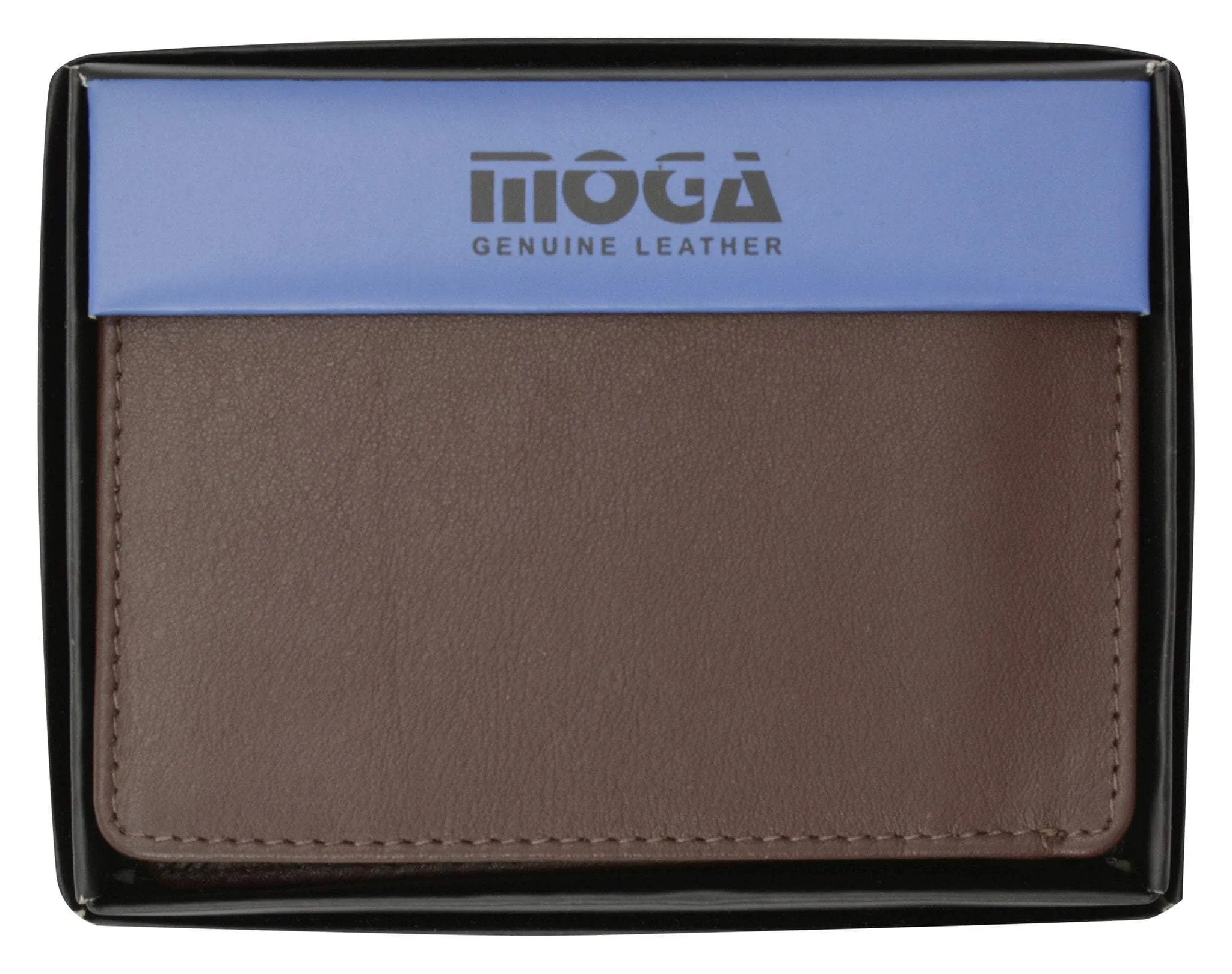Moga Handmade Leather L Shape Bifold ID Card Holder Wallet  90139