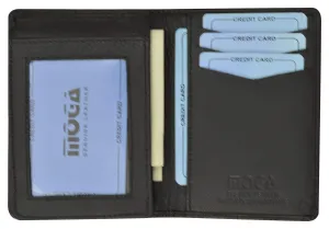 Moga Handmade Leather L Shape Bifold ID Card Holder Wallet  90139