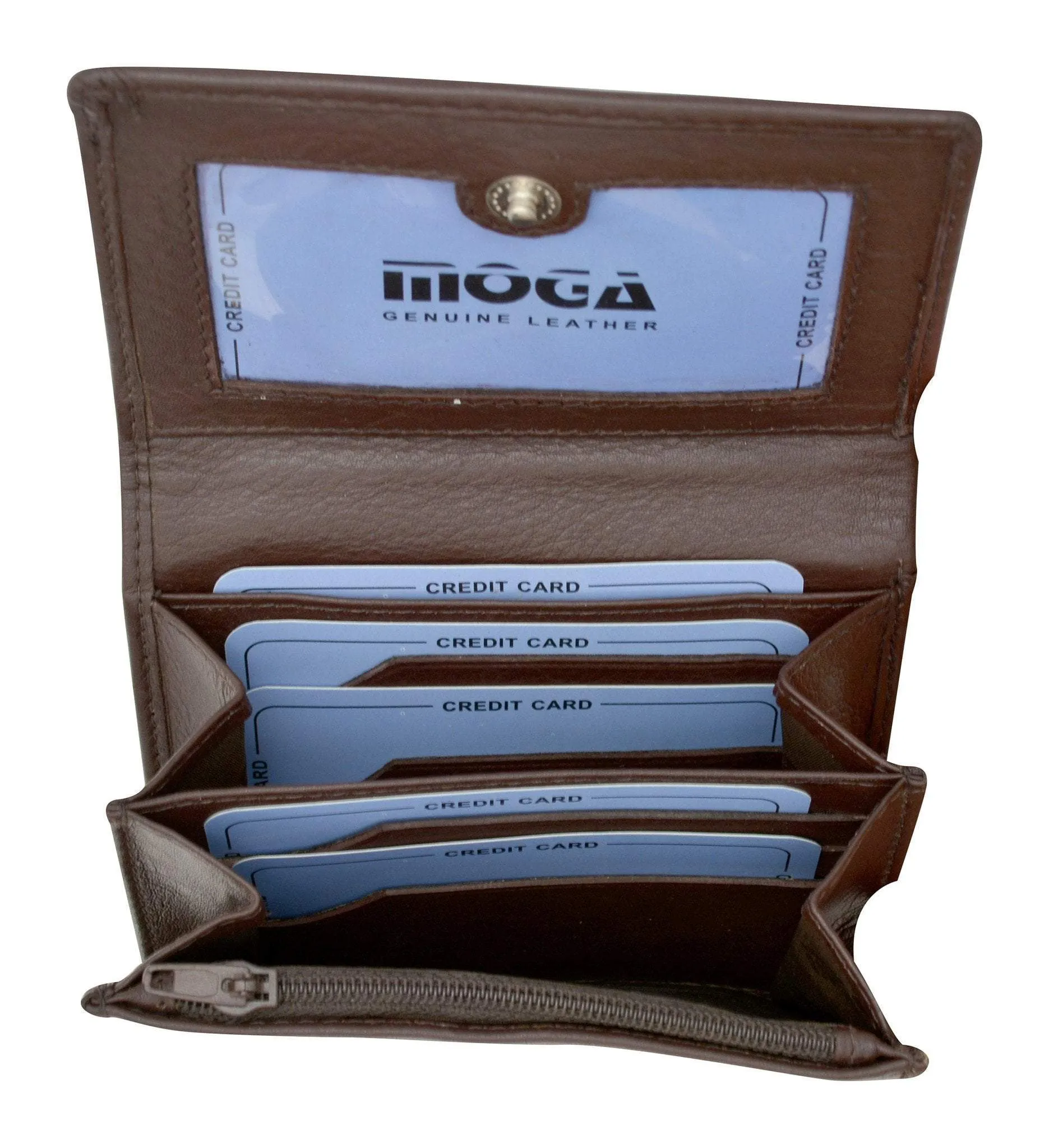 Moga Women Ladies Credit Card ID Money Purse Holder Wallet High End Leather 94013
