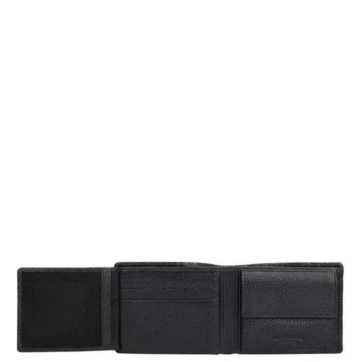 Monogram Leather Mens Wallet - Navy