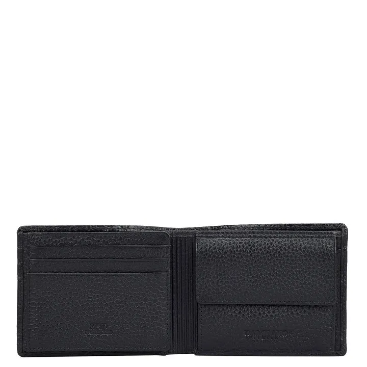 Monogram Leather Mens Wallet - Navy