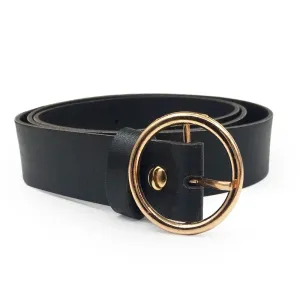 None Round Women Solid Fashion Buckle Waist Casual Shape Belt Riem Cinto Feminino Ceinture Femme Cinturon Mujer Harajuku Cinto