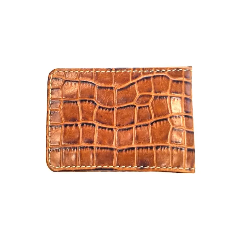 Oyster Croco Visiting Card Holder