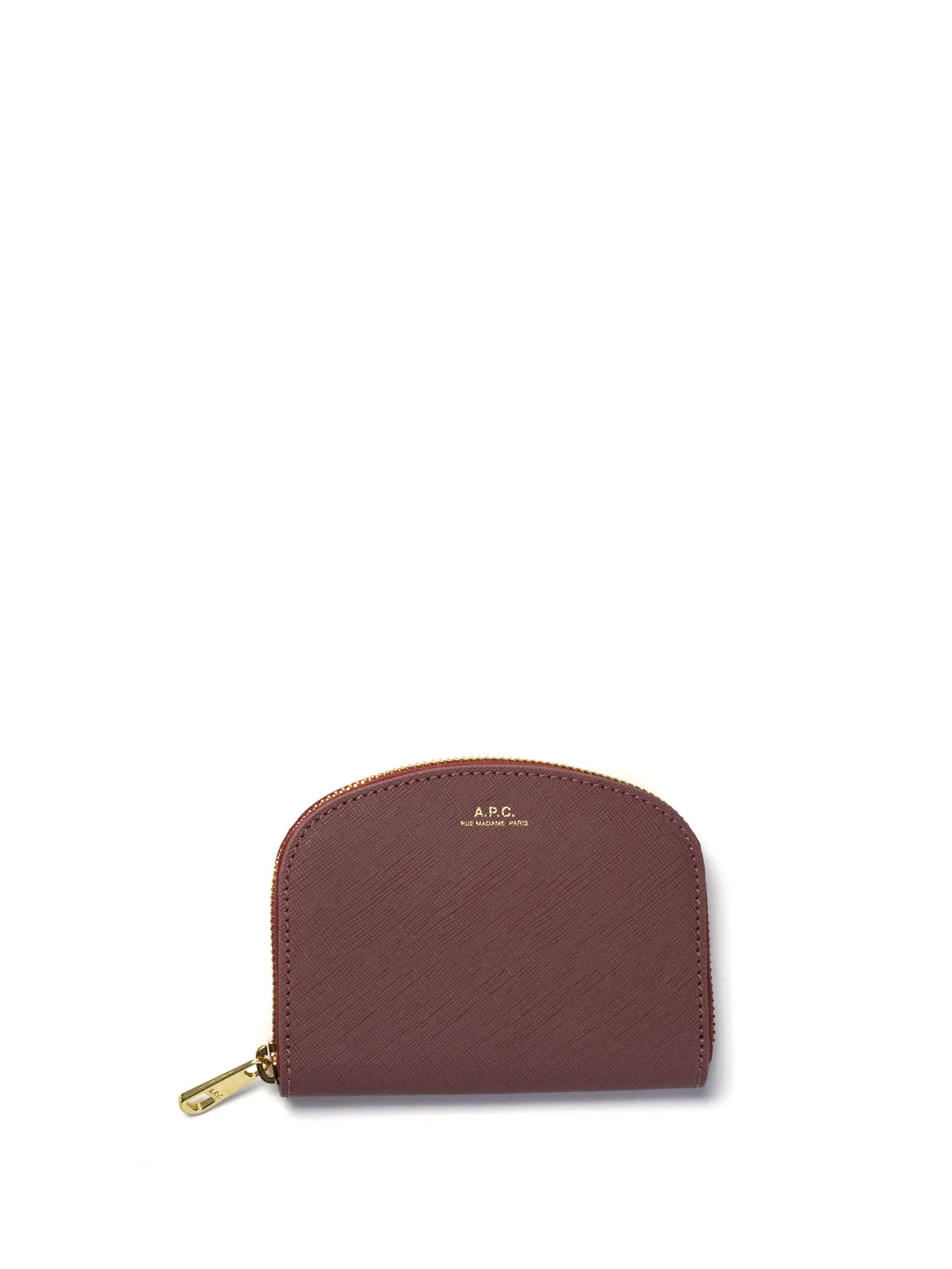 porte-monnaie demi-lune FAE VIEUX ROSE