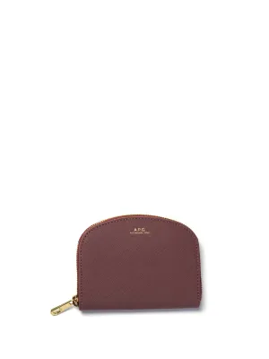 porte-monnaie demi-lune FAE VIEUX ROSE