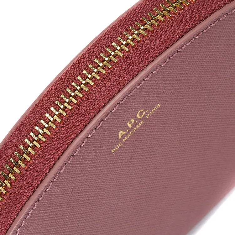 porte-monnaie demi-lune FAE VIEUX ROSE
