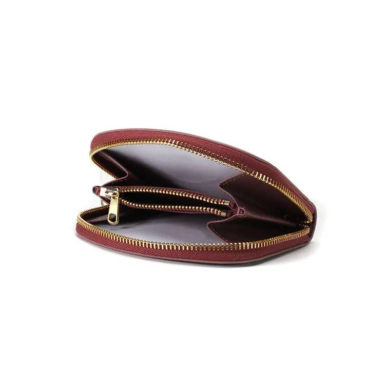 porte-monnaie demi-lune FAE VIEUX ROSE