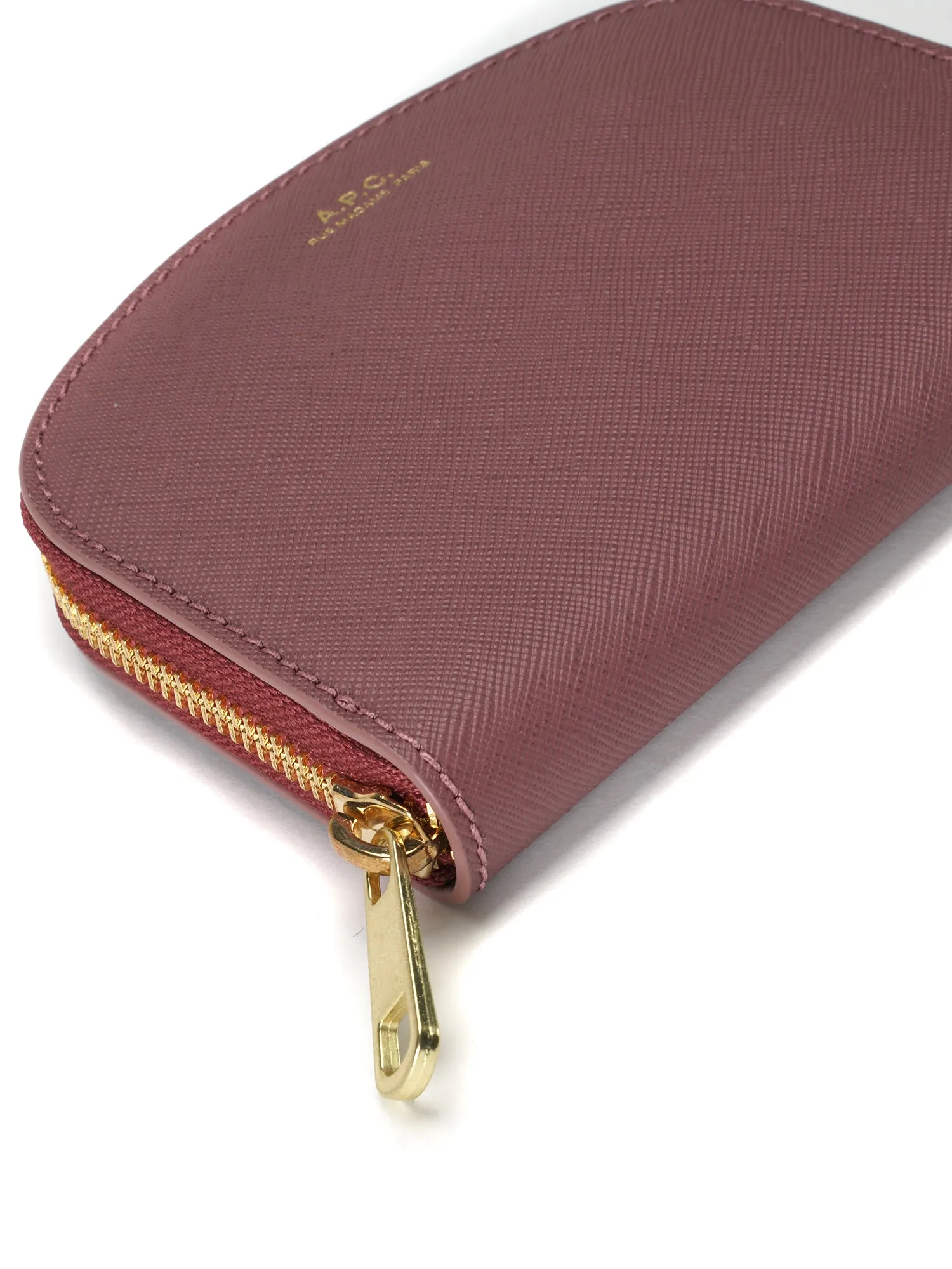 porte-monnaie demi-lune FAE VIEUX ROSE