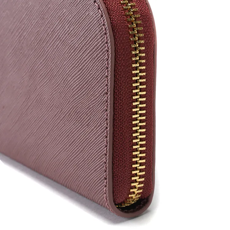 porte-monnaie demi-lune FAE VIEUX ROSE