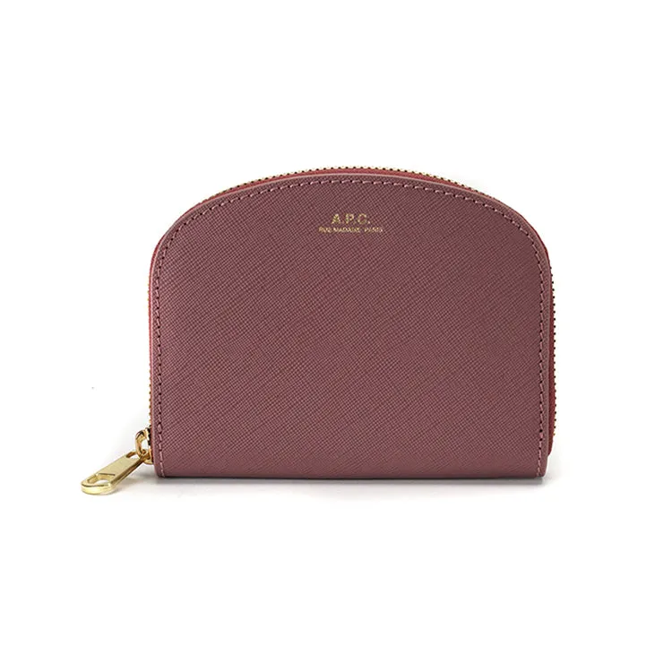 porte-monnaie demi-lune FAE VIEUX ROSE