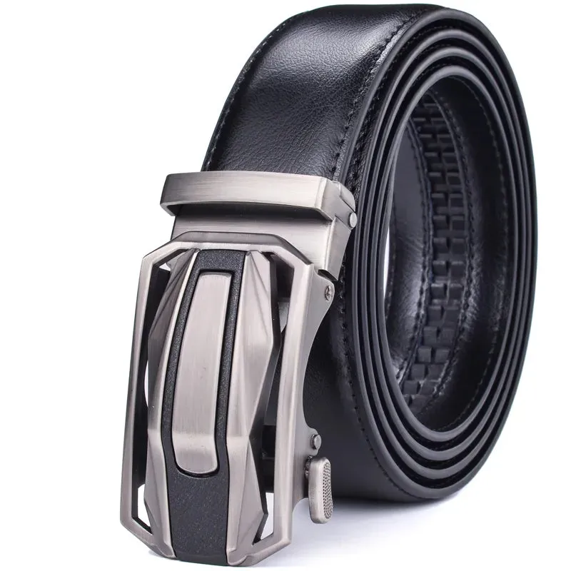 Ratchet Genuine Leather Belt Set