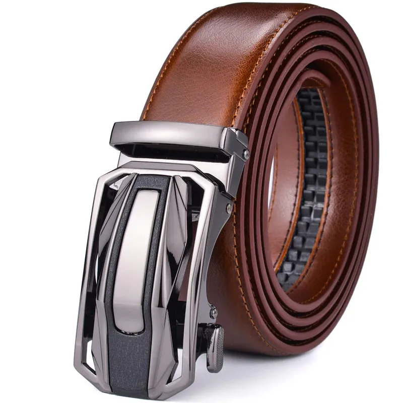 Ratchet Genuine Leather Belt Set