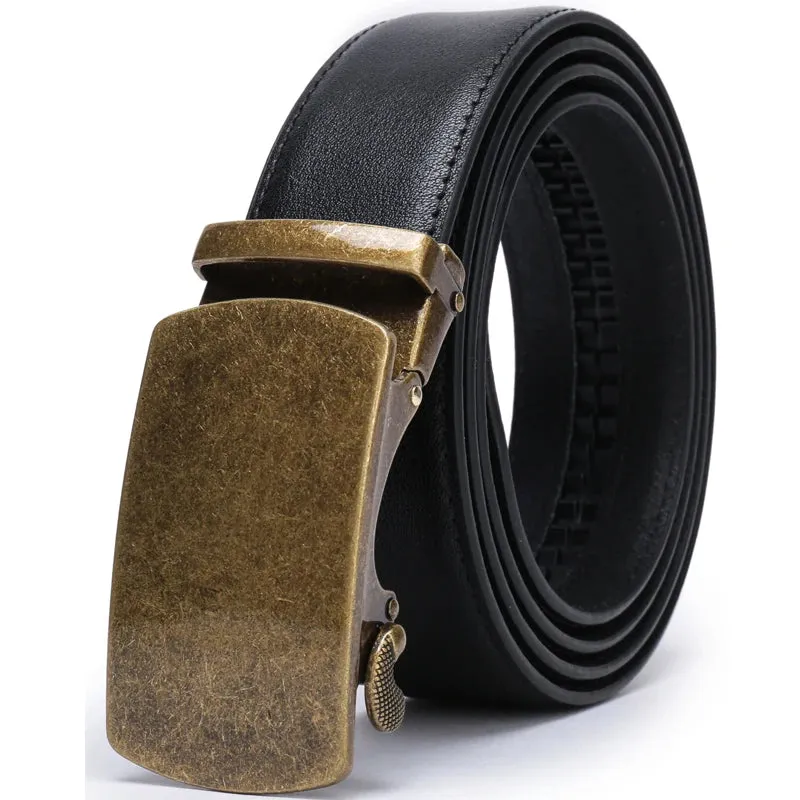 Ratchet Genuine Leather Belt Set