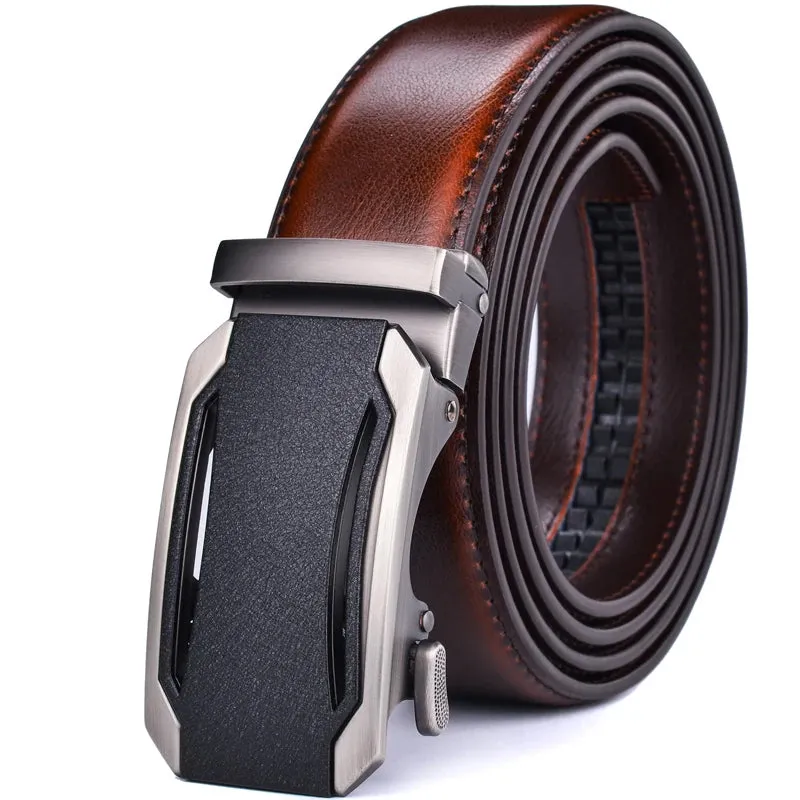 Ratchet Genuine Leather Belt Set