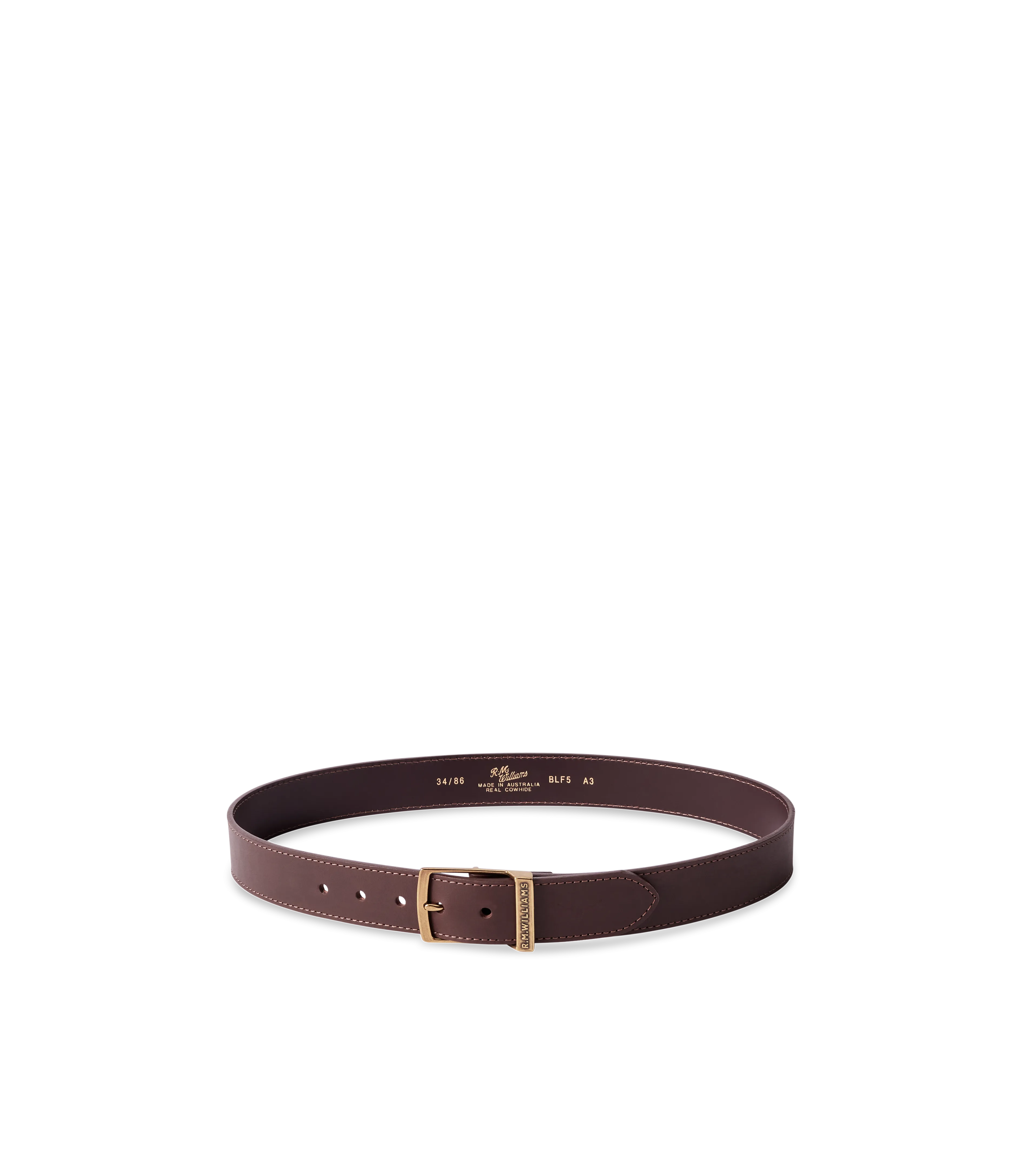 R.M.Williams - 1 1/2 Inch Eden Valley Belt - Gold Hardware - Harvest Gold
