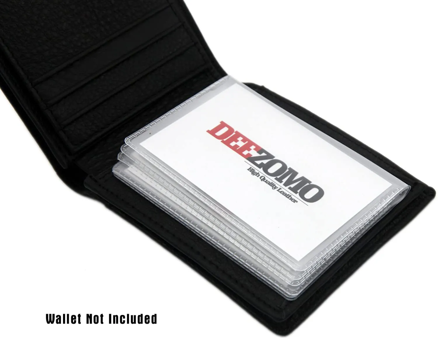 SET OF 2 Wallet Inserts Replacement 6 Page Card Holder for Bifold or Trifolds Wallet
