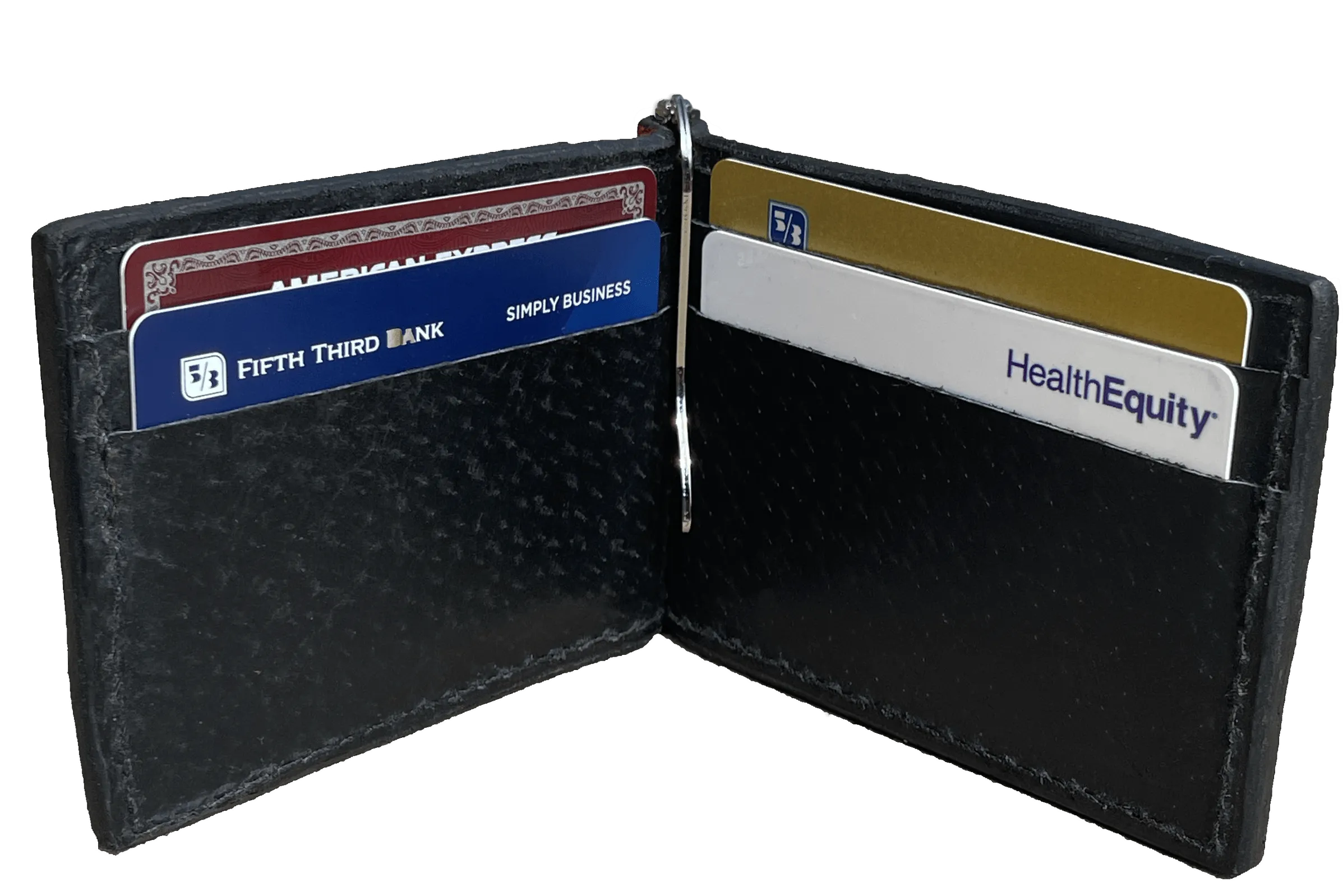 Tan Hippopotamus Bifold Slim Profile Wallet With Money Clip