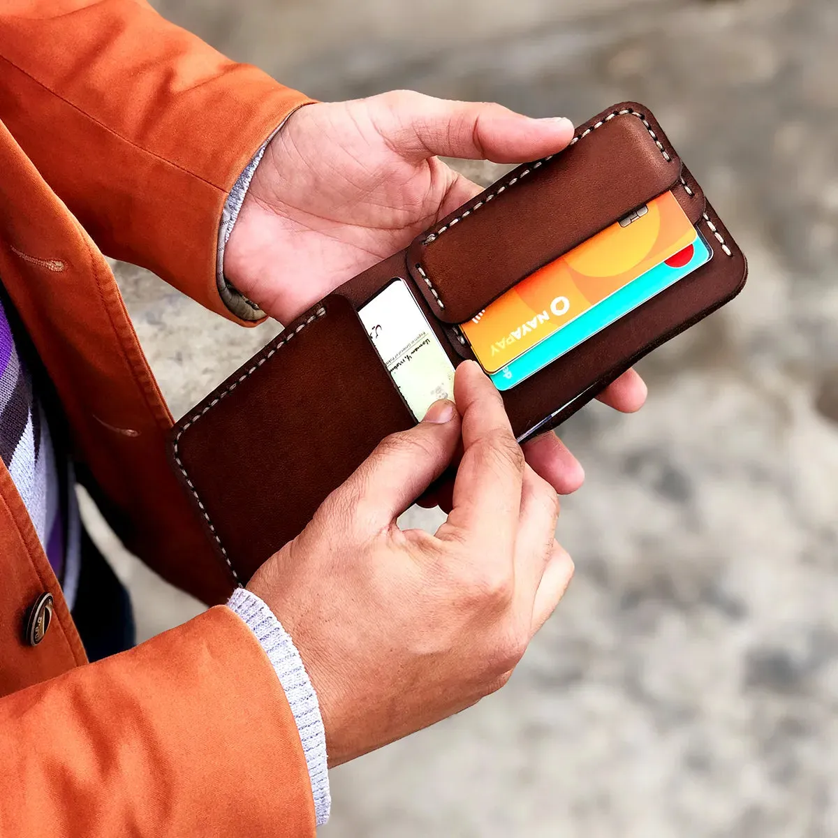 The Futuristic: A Leather Bifold Wallet